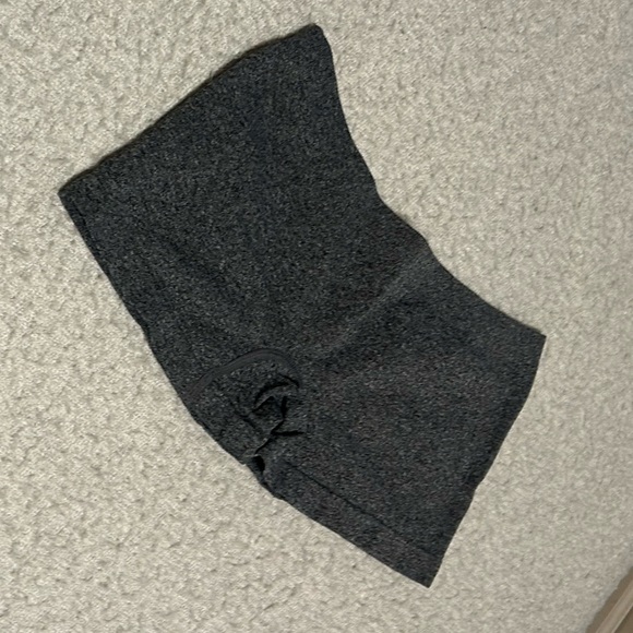 DARK GRAY BOY SHORTS | spandex material - Picture 3 of 5